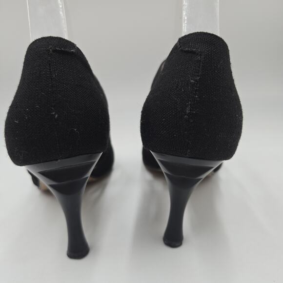 Figueroa Women’s Black Strappy Sandal Heels Size 38 Made in Italy US 7.5 - Picture 4 of 9